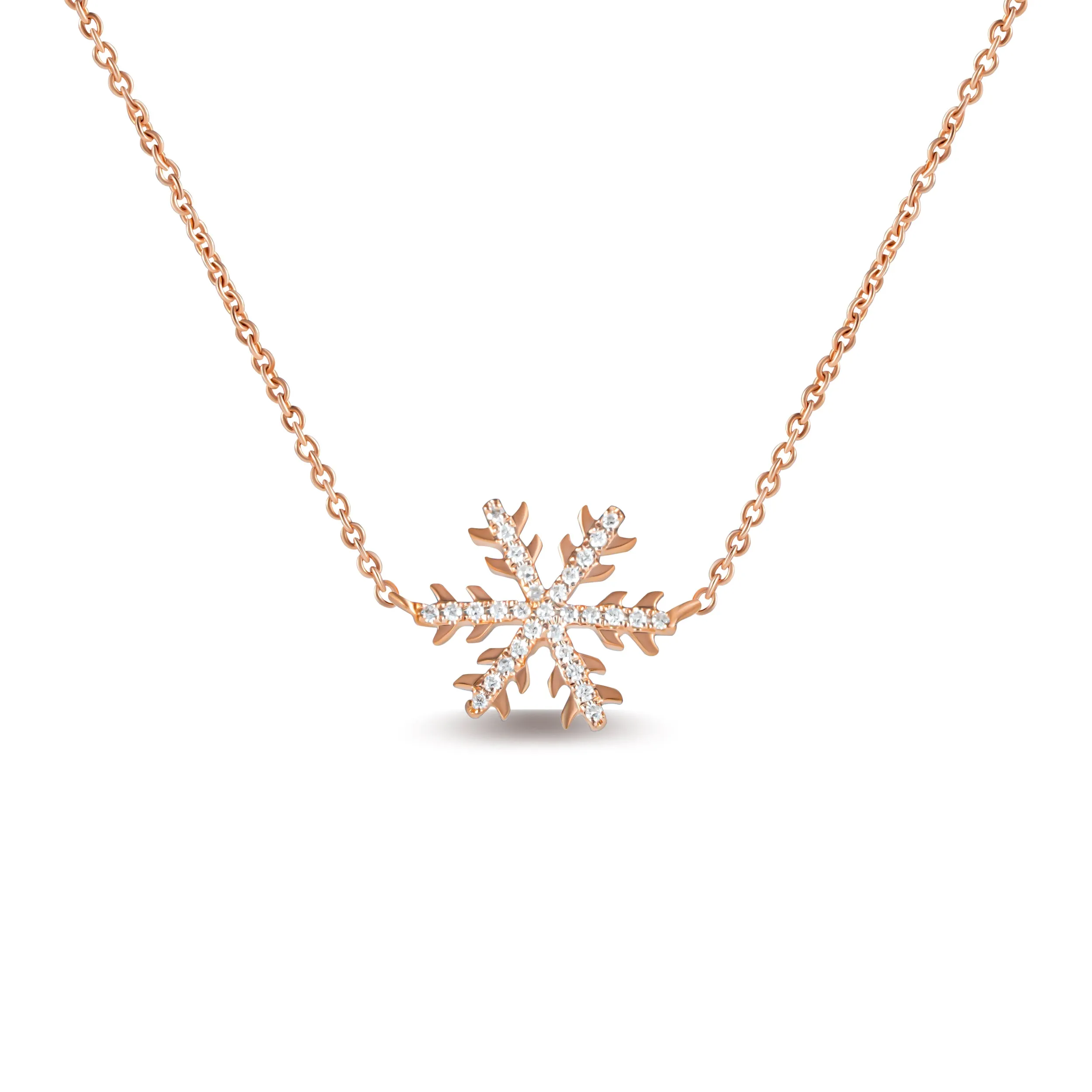 SNOWFLAKE DIAMOND NECKLACE/ CHOKER