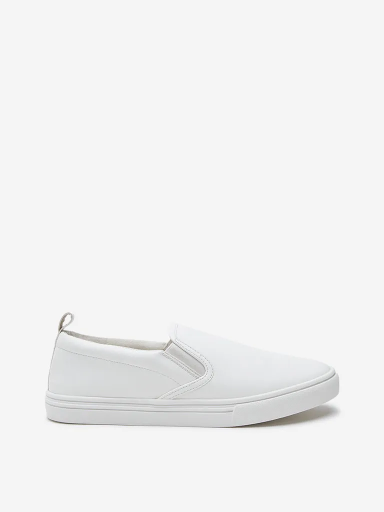 SOLEPLAY White Slip-On Shoes