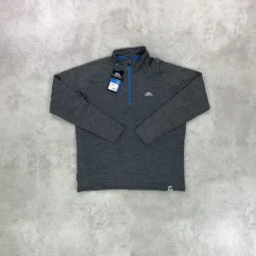 Trespass Half Zip Goodwin Grey/ Blue