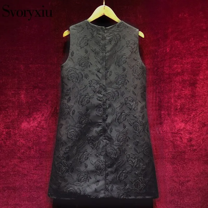 Women Vintage Sleeveless Diamonds Runway Dress