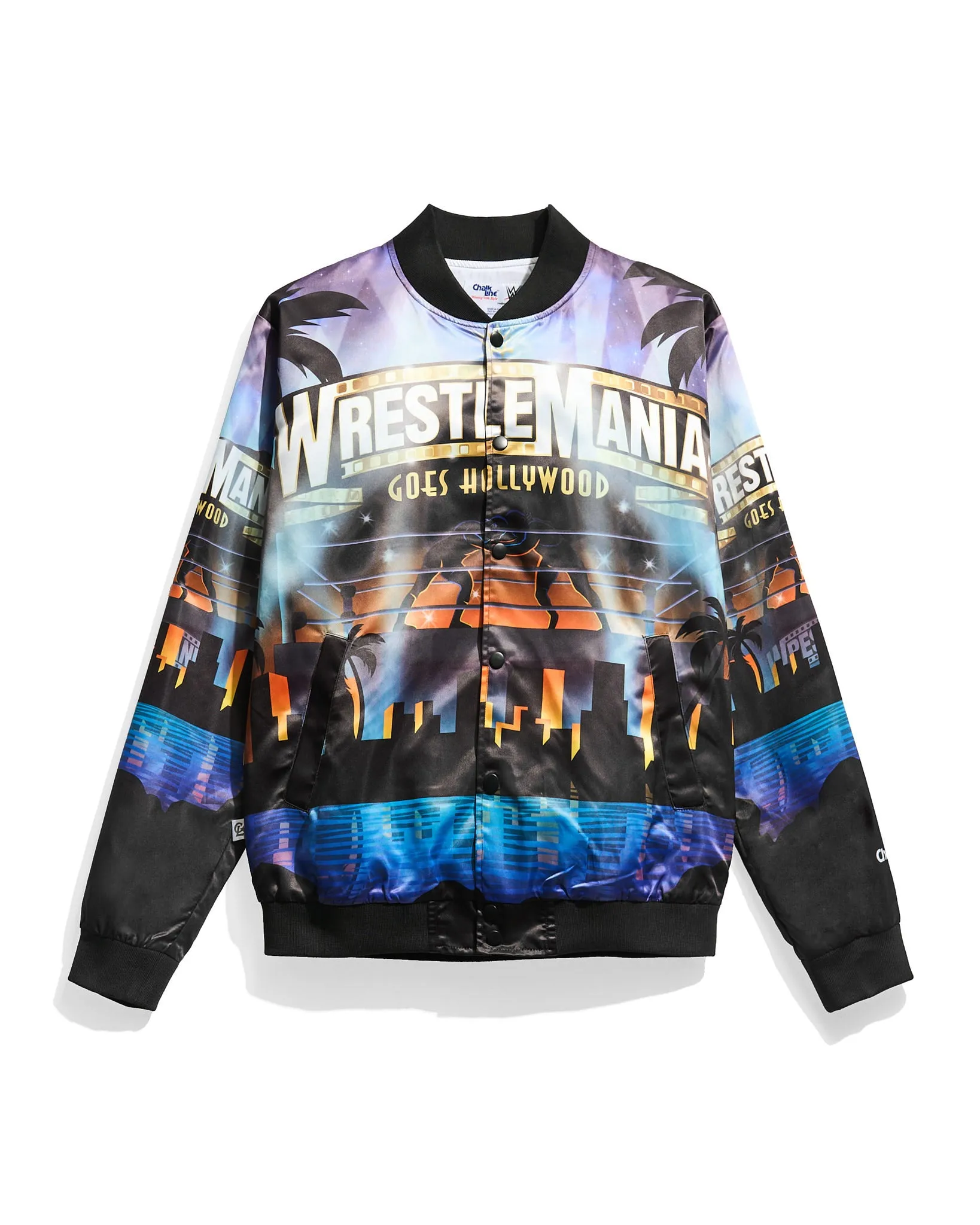 WrestleMania 39 Goes Hollywood AOP Satin Jacket